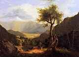 Thomas Cole View in the White Mountains painting